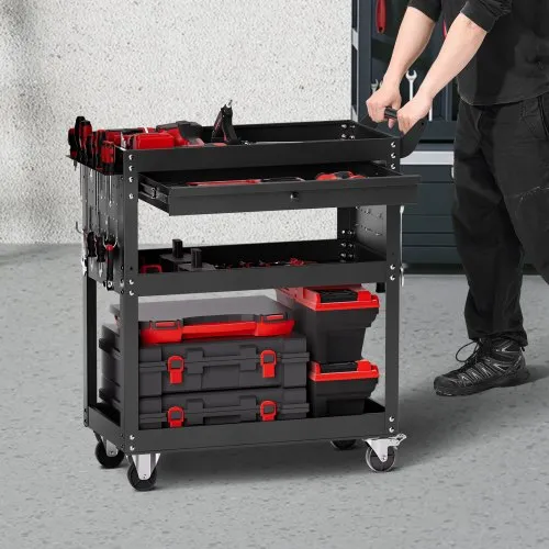 Tööriistakäru ratastel 160 kg, 1 sahtliga — pilt 8