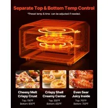 VEVOR 12 Inch Electric Pizza Oven with Pizza Stone 750℉ Max Temp Pizza Maker