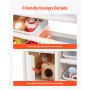 VEVOR Kids Toy Storage with Bookshelf, 4-Tier Toy Storage Organizer with 10 Movable Plastic Bins, Kids Cubby Cabinet with Bookshelf for Study Room, Bedroom, Playroom, Classroom, Nursery, Gray + Beige