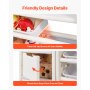 VEVOR Kids Toy Storage with Bookshelf, 4-Tier Large Toy Storage Organizer with 10 Plastic Movable Bins, Kids Cubby Cabinet with Bookshelf and Drawing Board for Study Room, Playroom, Classroom, Nursery