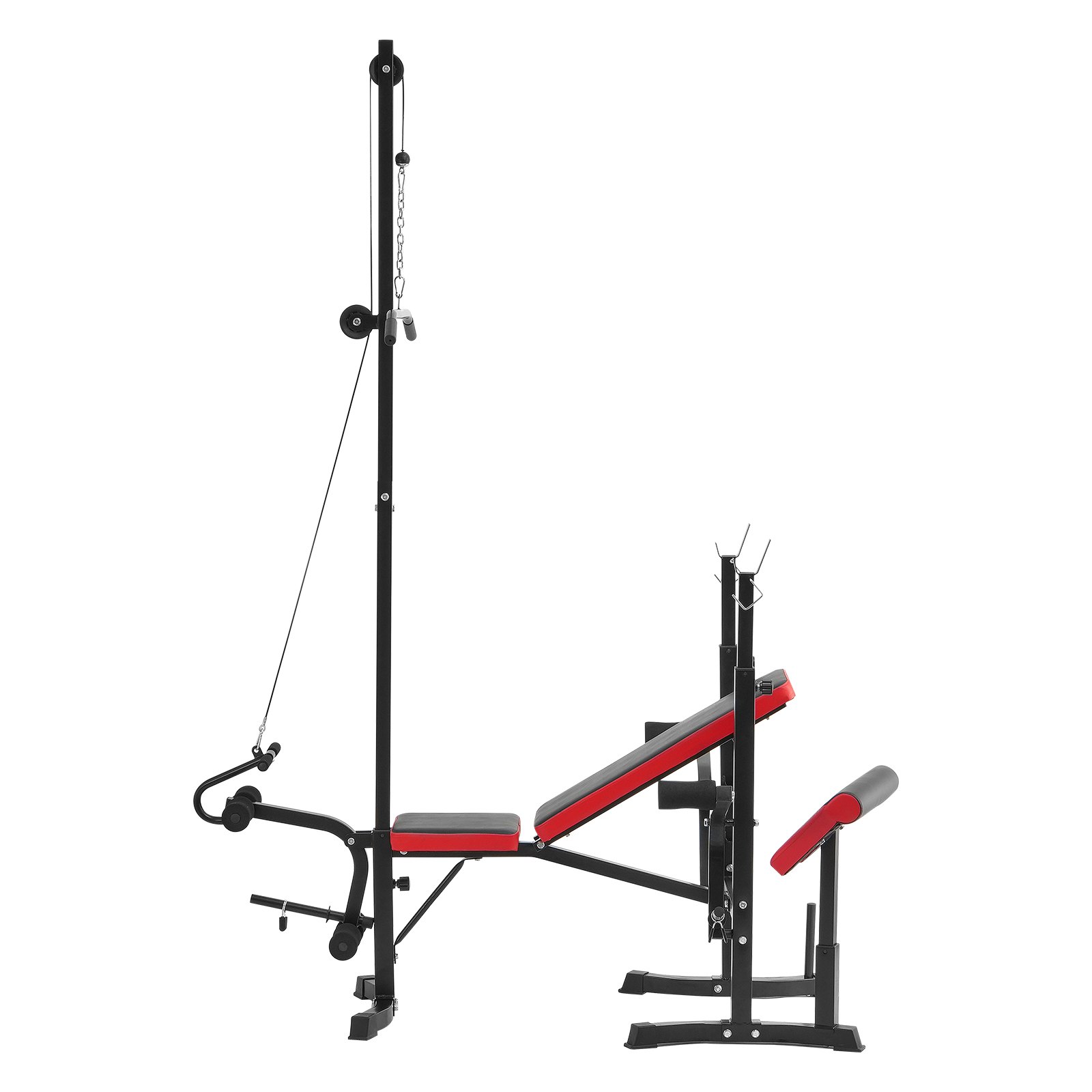 VEVOR Weight Bench, Multi-Functional Adjustable Bench, 600lbs Exercise Sit up Bench for Full Body Workout, Weight Bench Press for Home Gym Strength Training, Flat Utility Bench with Fast Adjustment