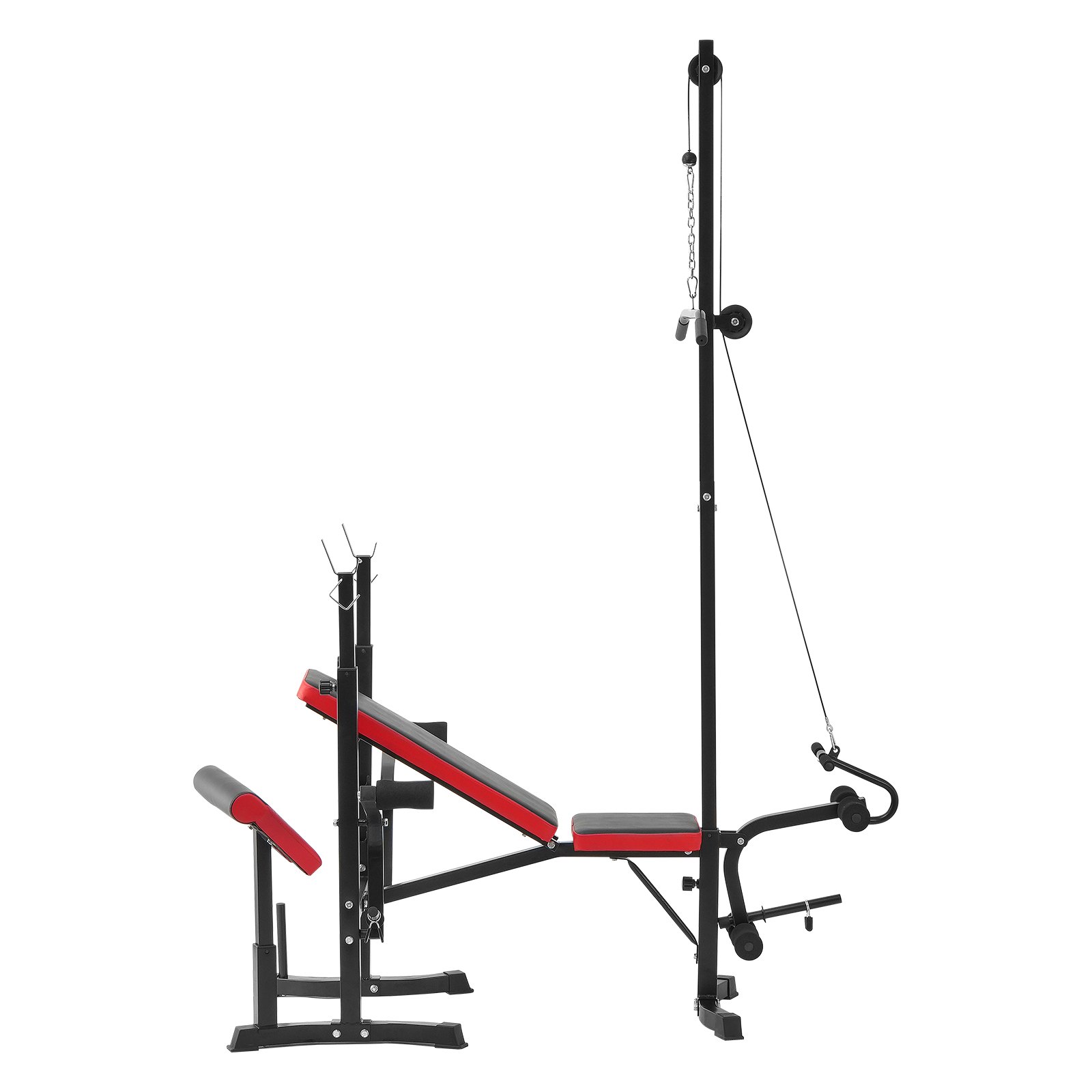 VEVOR Weight Bench, Multi-Functional Adjustable Bench, 600lbs Exercise Sit up Bench for Full Body Workout, Weight Bench Press for Home Gym Strength Training, Flat Utility Bench with Fast Adjustment