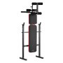 Posilovací lavice VEVOR, multifunkční nastavitelná bench press pro cvičení celého těla, lavice na sezení s nosností 170 kg pro domácí posilovnu, plochá lavice s rychlým skládáním a rychlým nastavením