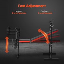 Weight Bench Sit up Bench for Home Gym Strength Training Adjustable Foldable