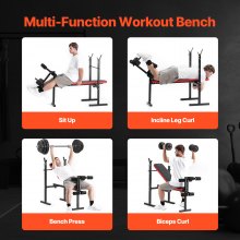 Weight Bench Sit up Bench for Home Gym Strength Training Adjustable Foldable