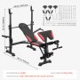 VEVOR Weight Bench Sit up Bench Home Gym Strength Training Adjustable Foldable