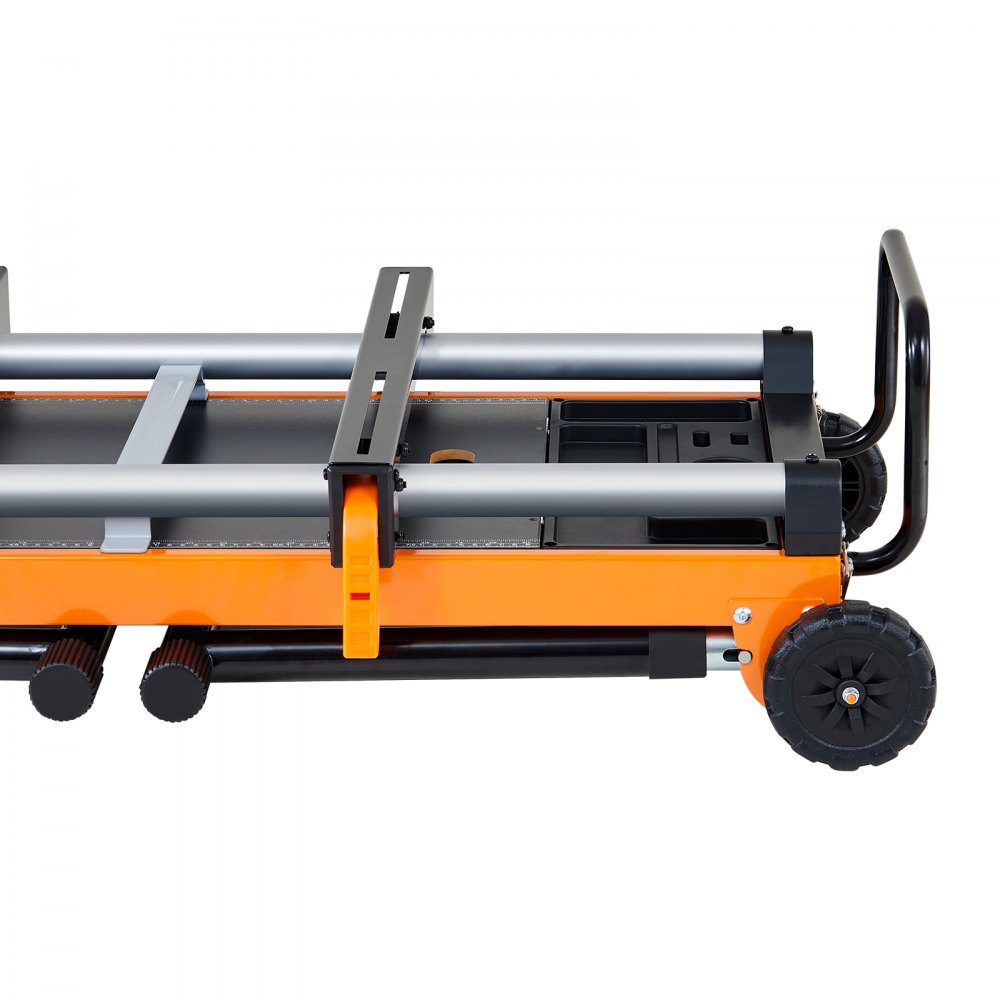 VEVOR 100in Miter Saw Stand with One-piece Mounting Brackets Sliding Rail 500lbs