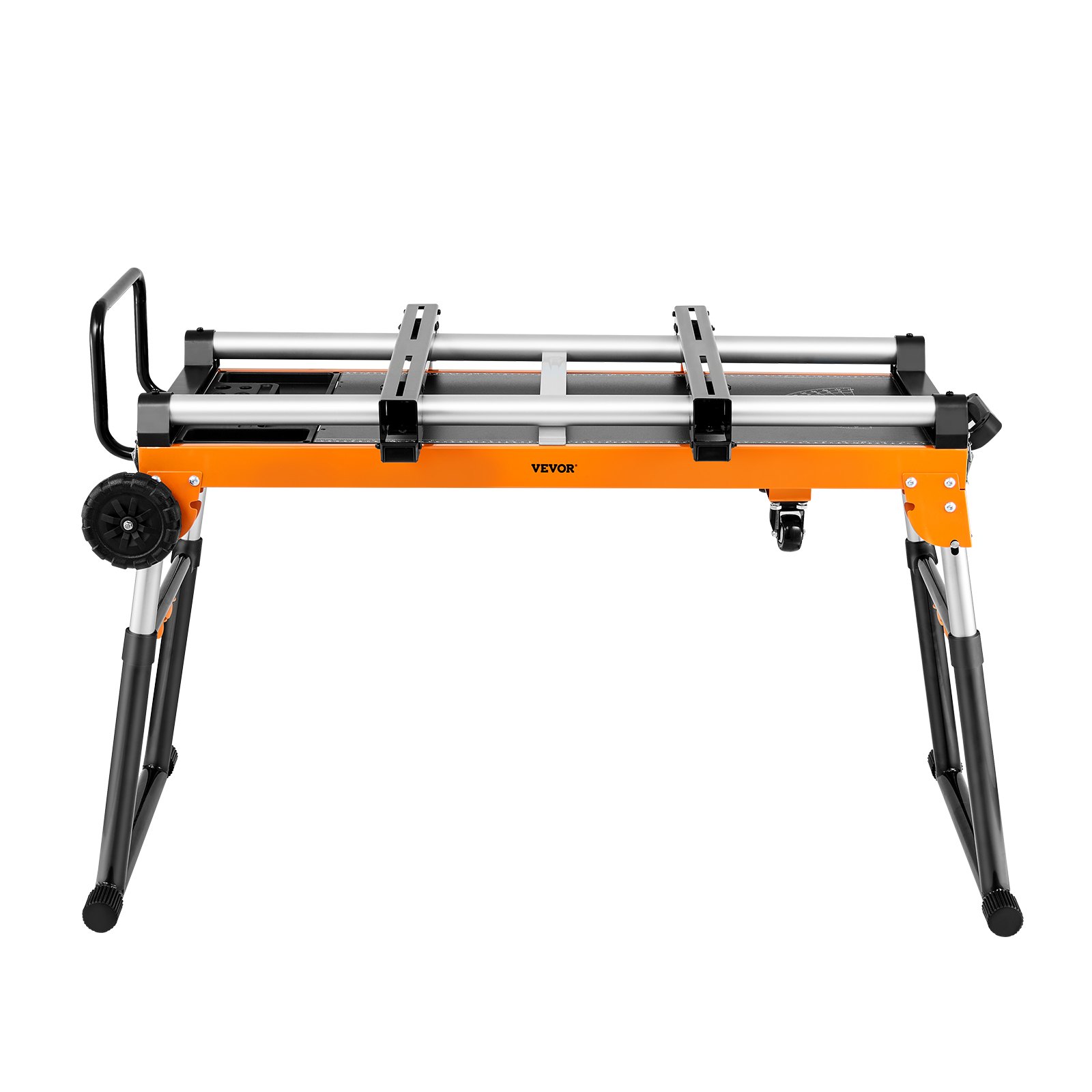 VEVOR 100in Miter Saw Stand with One-piece Mounting Brackets Sliding Rail 500lbs