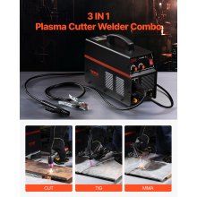 3 in 1 Plasma Cutter Welder Machine TIG/MMA Welder Plasma Cutter Combo 110/220V