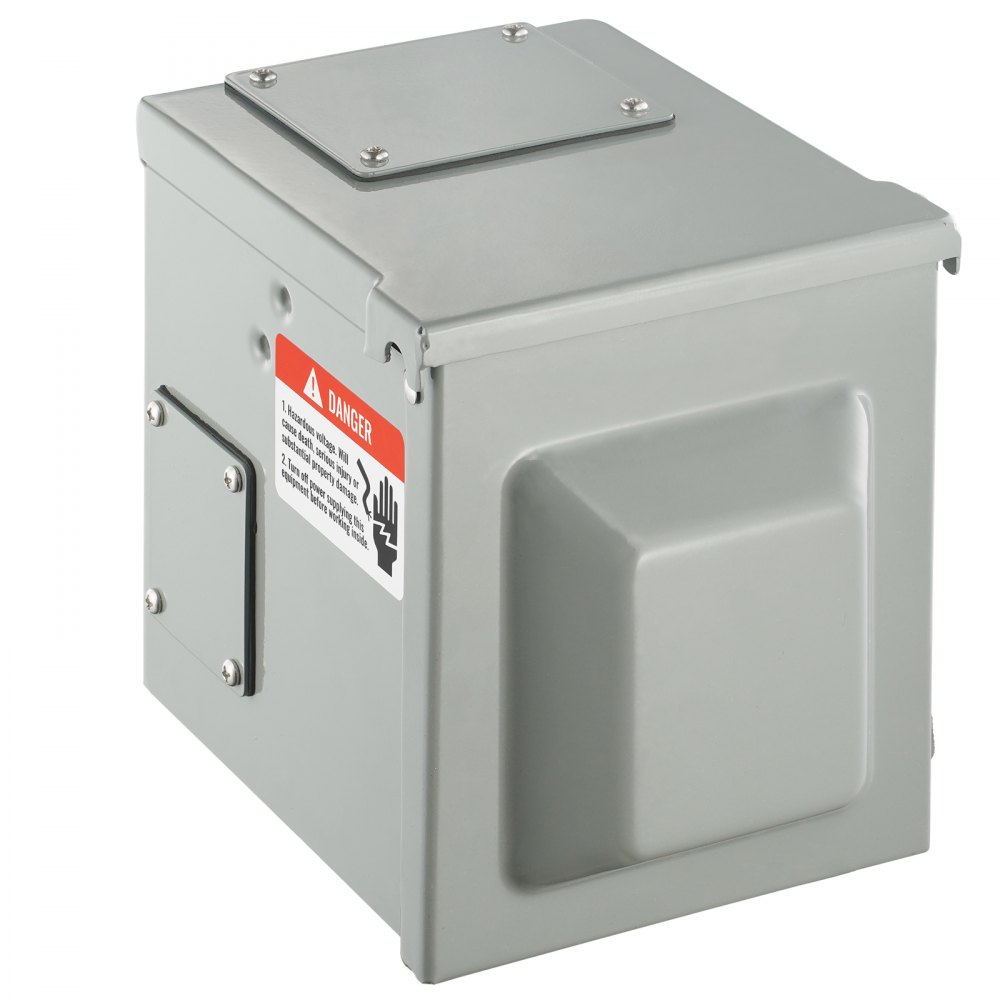 VEVOR 50 Amp RV Power Outlet Box, 125/250 Volt, Enclosed Lockable Outdoor RV Receptacle Box, NEMA 14-50R Weatherproof Electrical Panel, for RV Camper Trailer Motorhome Electric Car, UL Listed Outlet