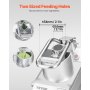 VEVOR Food Processor & Vegetable Chopper, 2 Feeding Holes Food-Grade Stainless Steel Food Processor Chopper with Detachable 6 Blades, 3mm/5mm/7mm/10mm Shredder, 2mm/4mm Slicer, for Vegetables, Fruit