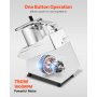 VEVOR Food Processor & Vegetable Chopper, 2 Feeding Holes Food-Grade Stainless Steel Food Processor Chopper with Detachable 6 Blades, 3mm/5mm/7mm/10mm Shredder, 2mm/4mm Slicer, for Vegetables, Fruit