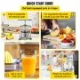 VEVOR Fruit Wine Press, 0.8Gal Wine Press, 3L Fruit Cider Grinder w/ Dual Stainless Steel Barrels, Manual Press Machine with Triangular Structure & T-Handle, for Cider Tincture Cheese Herb Vegetables