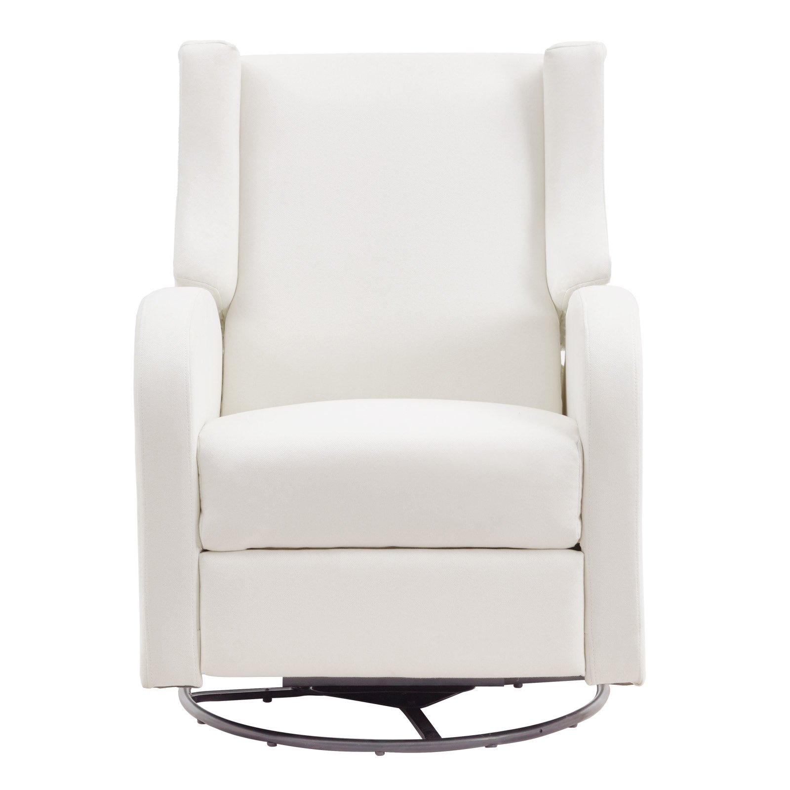 VEVOR Electronic Power Recliner and Swivel Glider, 113.4 kg Weight Capacity Swivel Glider Recliner Chair with Adjustable Angle, Polyester Surface Recliner Rocker for Living Room, Bedroom, Off White
