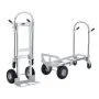 VEVOR Aluminum Hand Truck, 2 in 1, 1000 lbs Load Capacity, Heavy Duty Industrial Convertible Folding Hand Truck and Dolly, Utility Cart Converts from Hand Truck to Platform Cart with Rubber Wheels