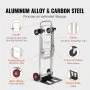 VEVOR Aluminum Hand Truck, 2 in 1, 400 lbs Load Capacity, Heavy Duty Industrial Convertible Folding Hand Truck and Dolly, Utility Cart Converts from Hand Truck to Platform Cart with Rubber Wheels