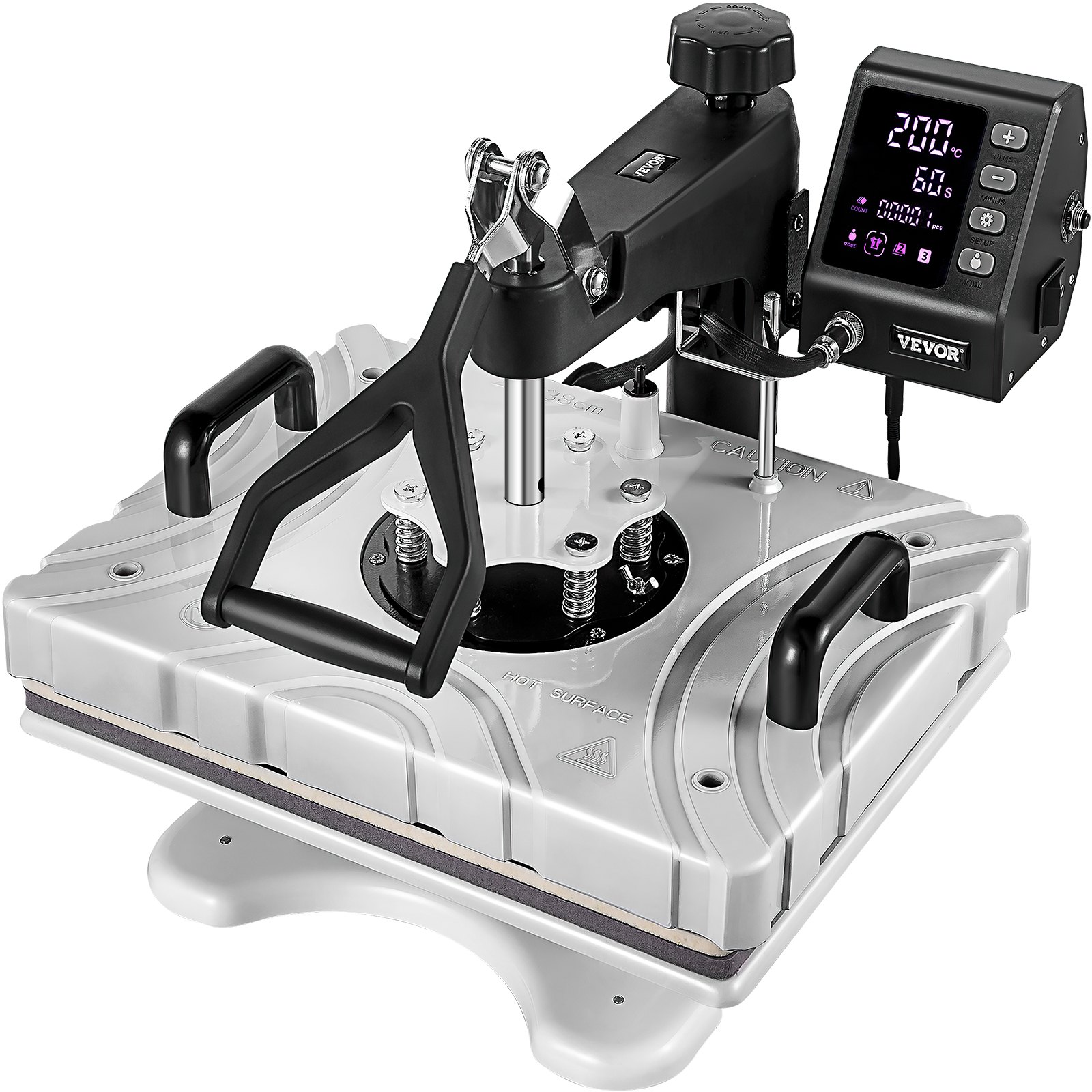 VEVOR Heat Press 8 In 1 Heat Press 12X15 White Sublimation Machine for Cap Mug