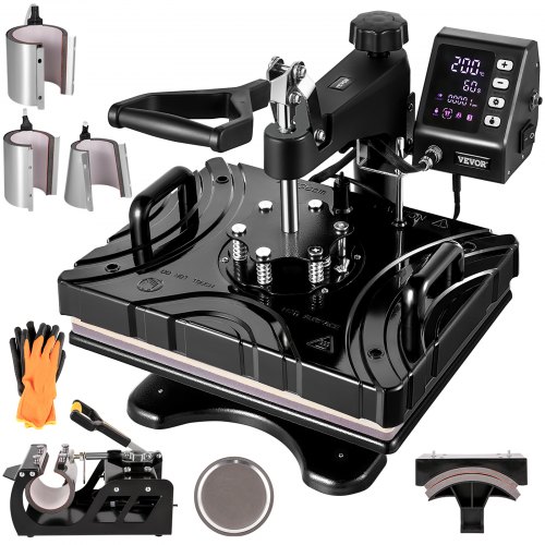 Vevor 8 In 1 Heat Press 12"x15" Plate T-shirts Digital Transfer Sublimation