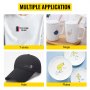 VEVOR 8 In 1 Heat Press 12X15 Black Sublimation Machine for Coaster Mug and Cap
