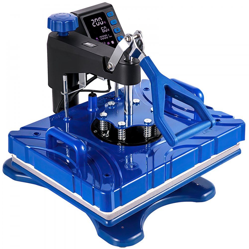 VEVOR Heat Press 8 In 1 Heat Press 12 x 15 Blue Sublimation Machine for Coasters