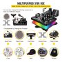 VEVOR Heat Press 12X15 Inch 6 In 1 Heat Press 1000W Swing Away Black Sublimation Printer Transfer Machine T-Shirt Press with Dual-tube Heating Accurate Control Screen Display for DIY Shoes Cap Mugs