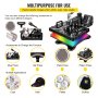 VEVOR Heat Press 12X15 Inch 800W 6 in 1 Heat Press Swing Away Black Sublimation Machine T-Shirt Printer Transfer with Precise Control LED Display Dual-Tube Heating for DIY Shoes Cap Mugs