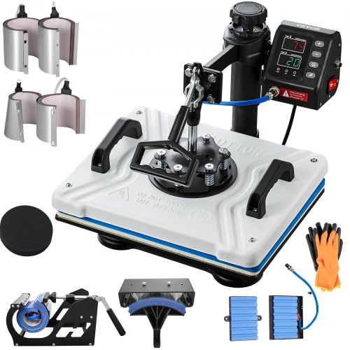 VEVOR Heat Press 12X15 Inch 10 in 1 Heat Press 1000W Heat Press Machine with 360