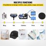 VEVOR Heat Press 12X15 Inch 10 In 1 Heat Pressure 1000W Heat Press Machine with 360° Rotation Swing Away White Heat Press T-Shirt Machine Sublimation Dual-tube Heating for DIY Pens Caps Κούπες και πουκάμισα