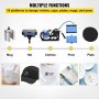 VEVOR Heat Press 12X15 Inch 10 In 1 Heat Press 1000W Heat Press Machine with 360° Rotation Swing Away White Heat Press T-Shirt Sublimation Machine Dual-tube Heating for DIY Pens Caps  Mugs and Shirts