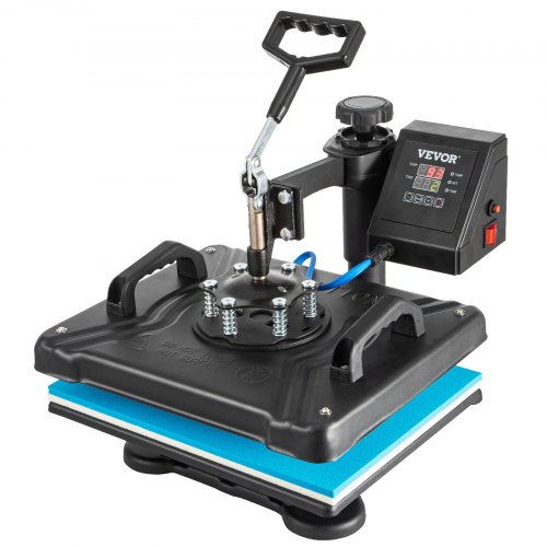 VEVOR Heat Press 15x12 Inch Heat Press Machine 5 in 1 Digital Multifunctional Sublimation Heat Press Machine 360 Degree Rotation Heat Press Machine for T Shirts Hat Mug Cap Plate