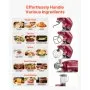 VEVOR Stand Mixer, 6 QT Electric Kitchen Mixer, 660W Dough-Mixer, 6+P Speeds Tilt-head Food-Mixer with 1.6 QT Blender Cup, Stainless Steel Bowl, Dough Hook, Whisk, Beater, for Baking, Mixing, Red