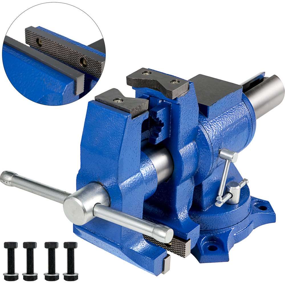 Multipurpose Vise Bench Vise 5-inch Heavy Duty With 360° Swivel Base And Head