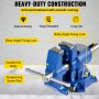 VEVOR 6" Heavy Duty Bench Vise , Double Swivel Rotating Vise Head/Body Rotates 360° ,Pipe Vise Bench Vices 30Kn Clamping Force,for Clamping Fixing Equipment Home or Industrial Use