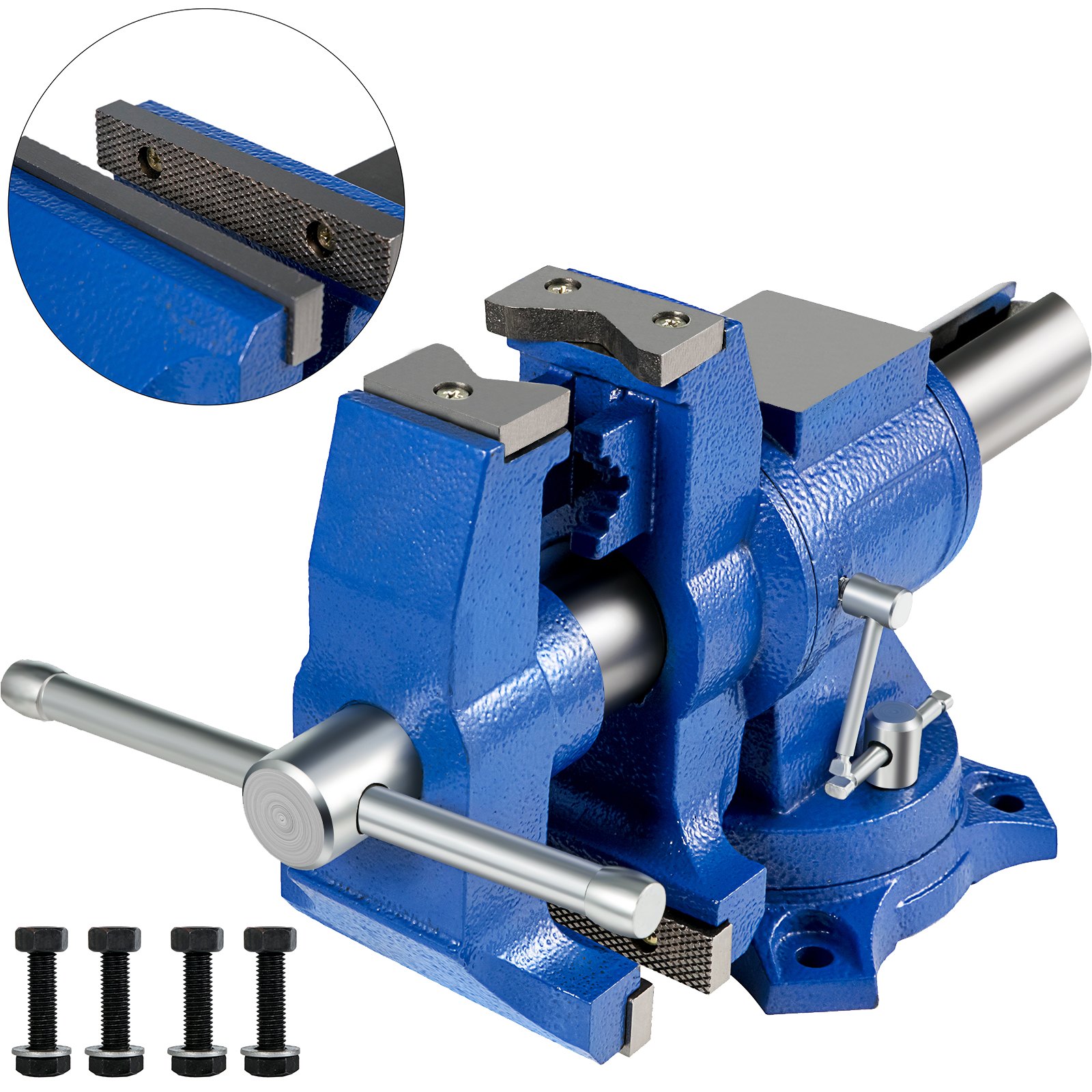 VEVOR Multipurpose Bench Vise 6" 30Kn Heavy Duty with 360° Swivel Base and Head