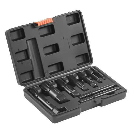 6-Piece Pipe Extractor Set - Heavy Duty Steel Broken Pipe Remover Tools 1/8 To 1 Inch