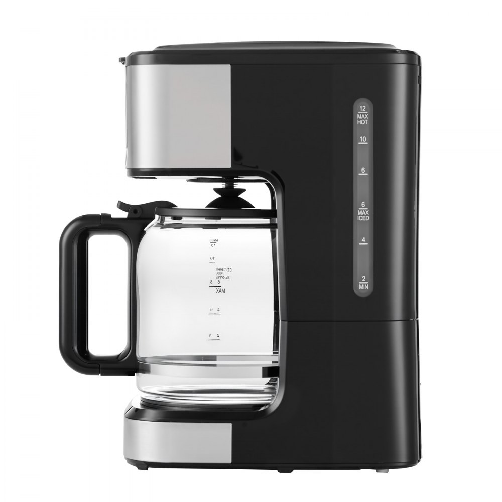 VEVOR Programmable Coffee Maker, 12 Cup Programmable Drip Coffee Makers with Touch Screen, 4-Hour Keep Warm Coffee Makers Drips, 2 Brew Strengths Drip Coffee Machine for Home, 24-Hour Programmable