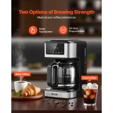 VEVOR Programmable Coffee Maker 12 Cup Programmable Drip Coffee Maker for Home
