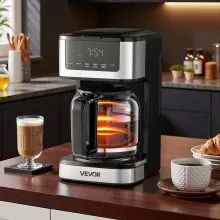 VEVOR Programmable Coffee Maker 12 Cup Programmable Drip Coffee Maker for Home