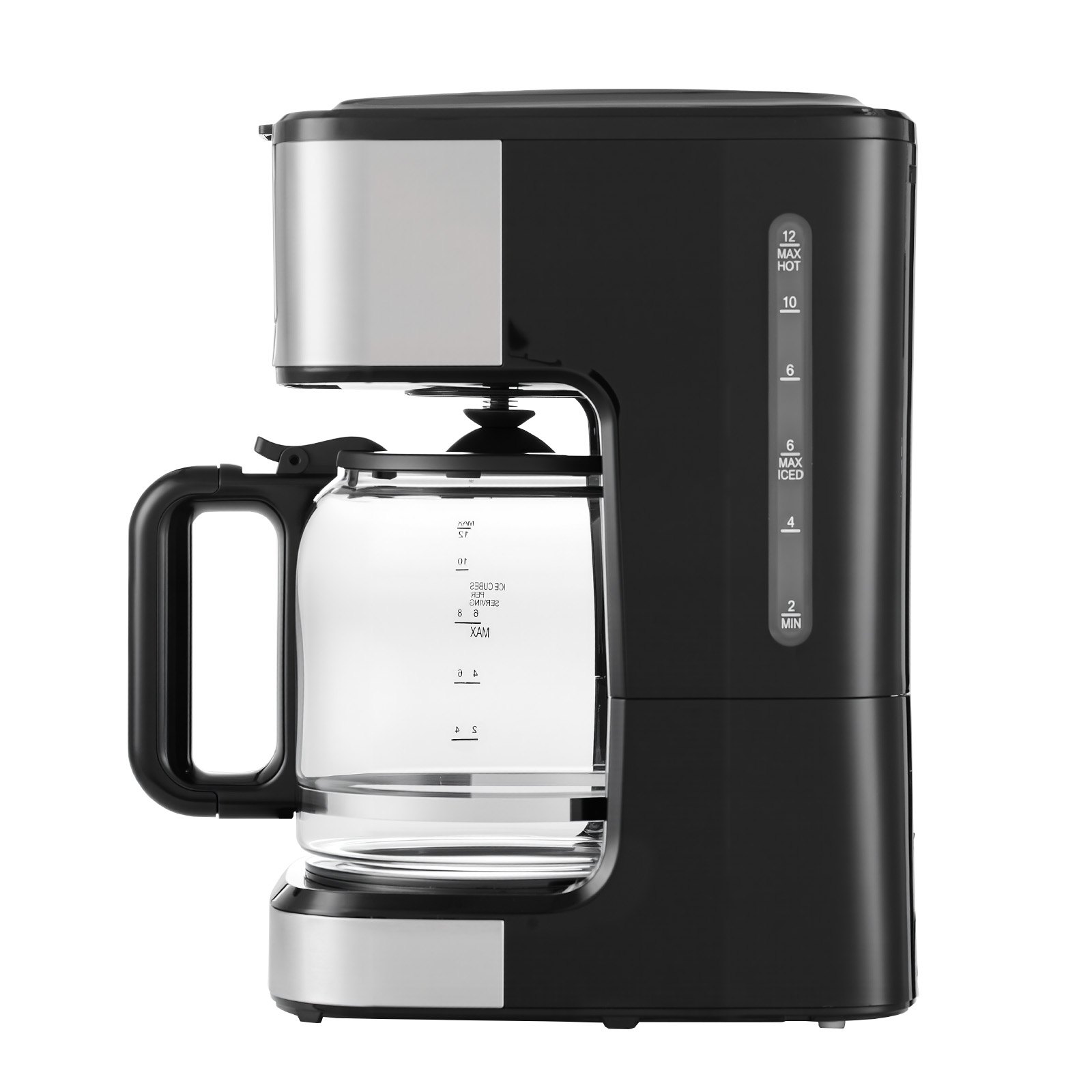 VEVOR Programmable Coffee Maker, 12 Cup Programmable Drip Coffee Makers with Touch Screen, 4-Hour Keep Warm Coffee Makers Drips, 2 Brew Strengths Drip Coffee Machine for Home, 24-Hour Programmable