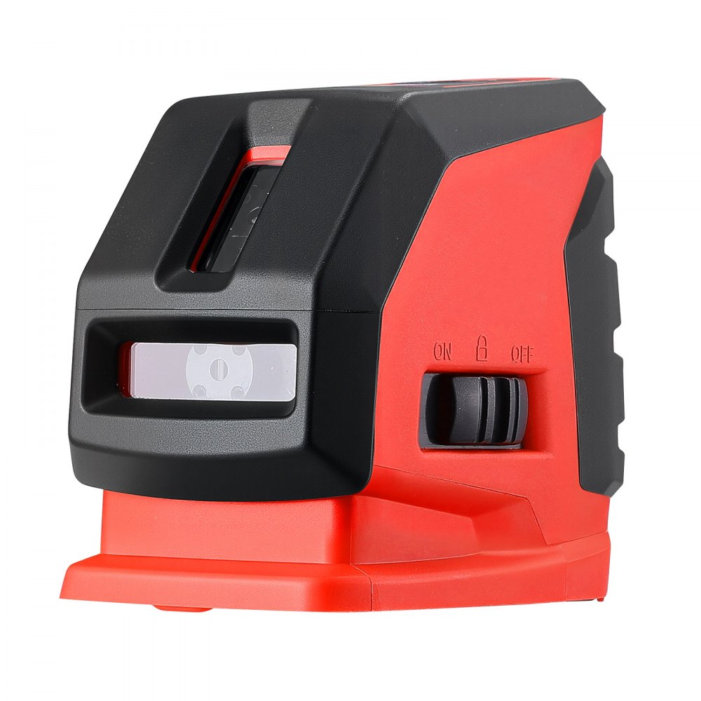 VEVOR Self Leveling Laser Level 15 m, Green Cross Line 2 Spot Laser, for Picture Hanging, Tile, DIY Construction, Manual, Self-Leveling, Pulse Modes, IP54 Rated, 8H Runtime, with Storage Bag