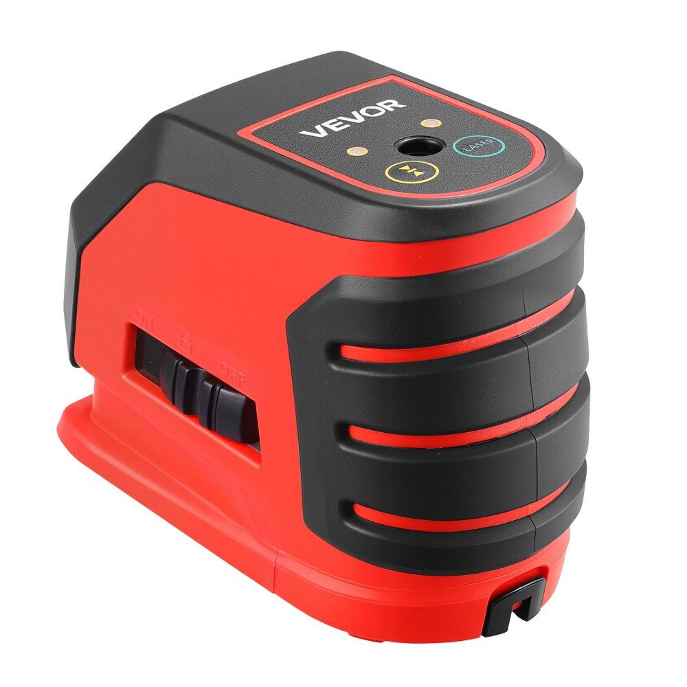 VEVOR Self Leveling Laser Level 15 m, Green Cross Line 2 Spot Laser, for Picture Hanging, Tile, DIY Construction, Manual, Self-Leveling, Pulse Modes, IP54 Rated, 8H Runtime, with Storage Bag