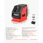 VEVOR Self Leveling Laser Level 15 m, Green Cross Line 2 Spot Laser, for Picture Hanging, Tile, DIY Construction, Manual, Self-Leveling, Pulse Modes, IP54 Rated, 8H Runtime, with Storage Bag