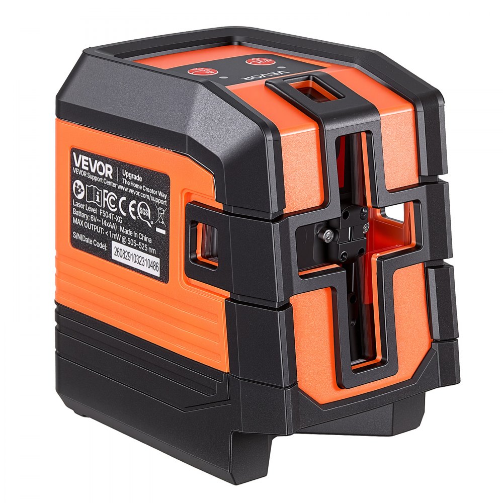 VEVOR Self Leveling Laser Level 30 m, Green Cross Line with 4-Point Laser, for Picture Hanging, Tile, DIY Construction, Manual, Self-Leveling, Pulse Modes, IP54 Water-Resistant, 8H Runtime, Tool Case