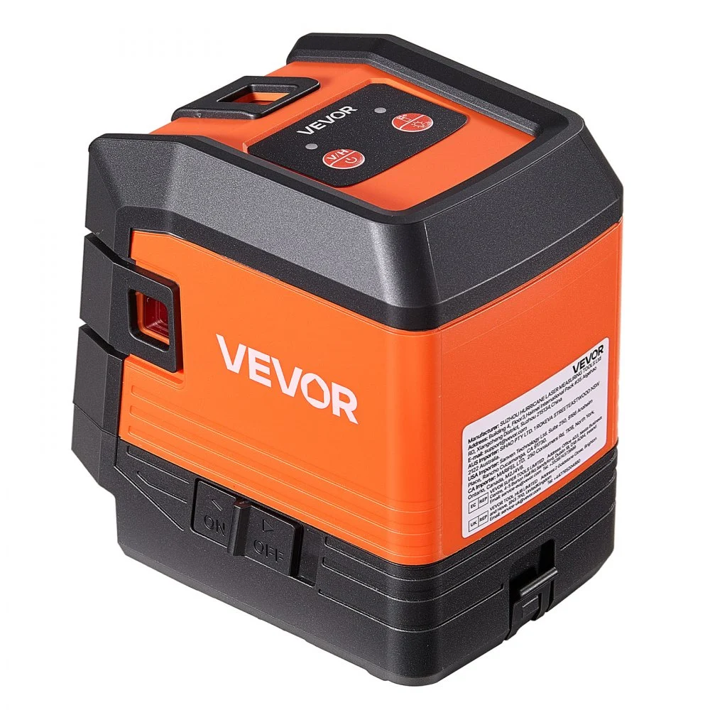 VEVOR Self Leveling Laser Level 30 m, Green Cross Line with 4-Point Laser, for Picture Hanging, Tile, DIY Construction, Manual, Self-Leveling, Pulse Modes, IP54 Water-Resistant, 8H Runtime, Tool Case