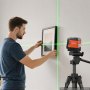VEVOR Self Leveling Laser Level 30 m, Green Cross Line with 4-Point Laser, for Picture Hanging, Tile, DIY Construction, Manual, Self-Leveling, Pulse Modes, IP54 Water-Resistant, 8H Runtime, Tool Case