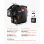 VEVOR Self Leveling Laser Level 40 m Green 5-Point Laser Level Layout Tool, for Picture Hanging, Tile & DIY Constructions, Manual & Self-Leveling Modes, IP54 Water-Resistant, 5H Runtime, Hard Case
