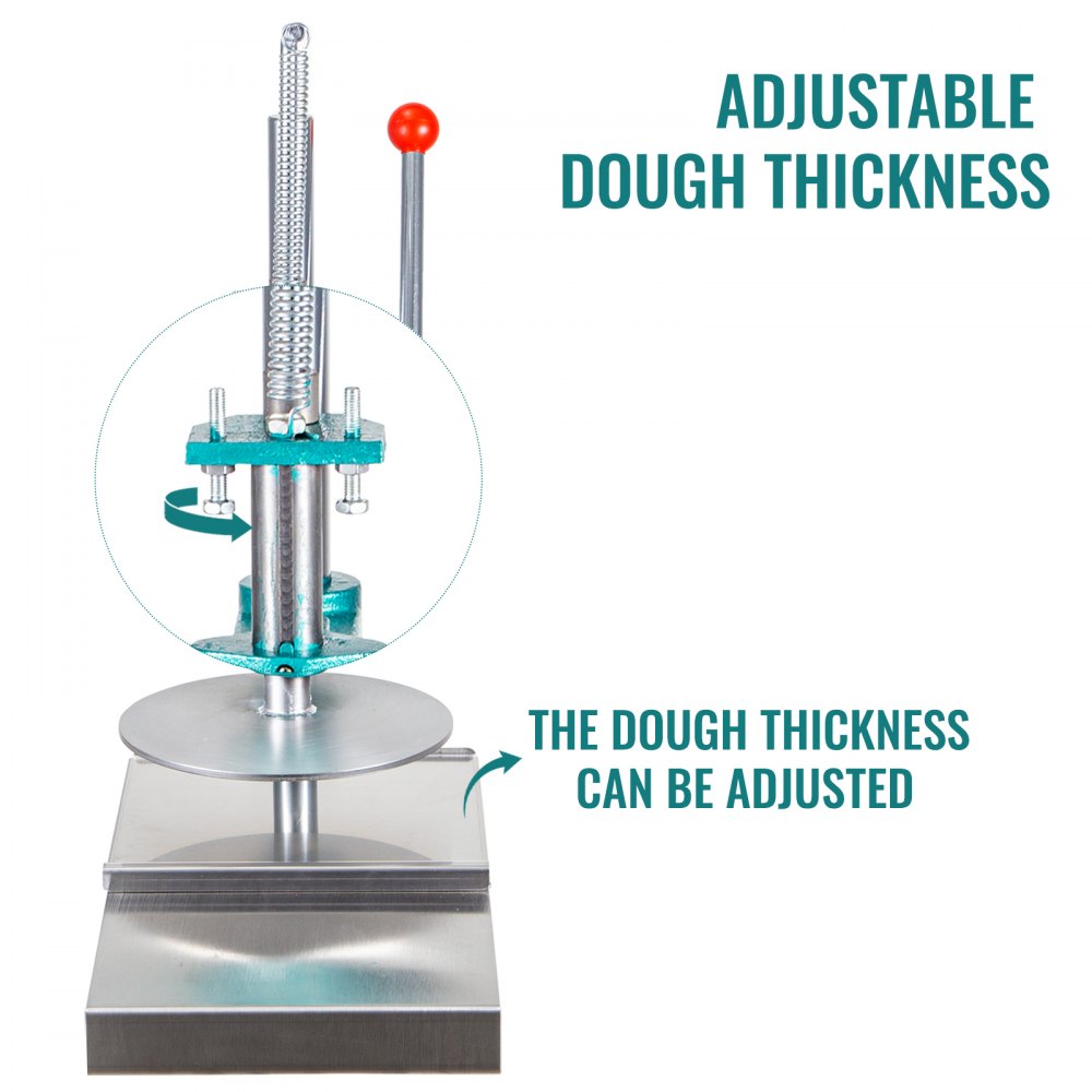VEVOR Pizza Press Manual Pizza Dough Press 240 mm Pastry Press Machine Sheeter