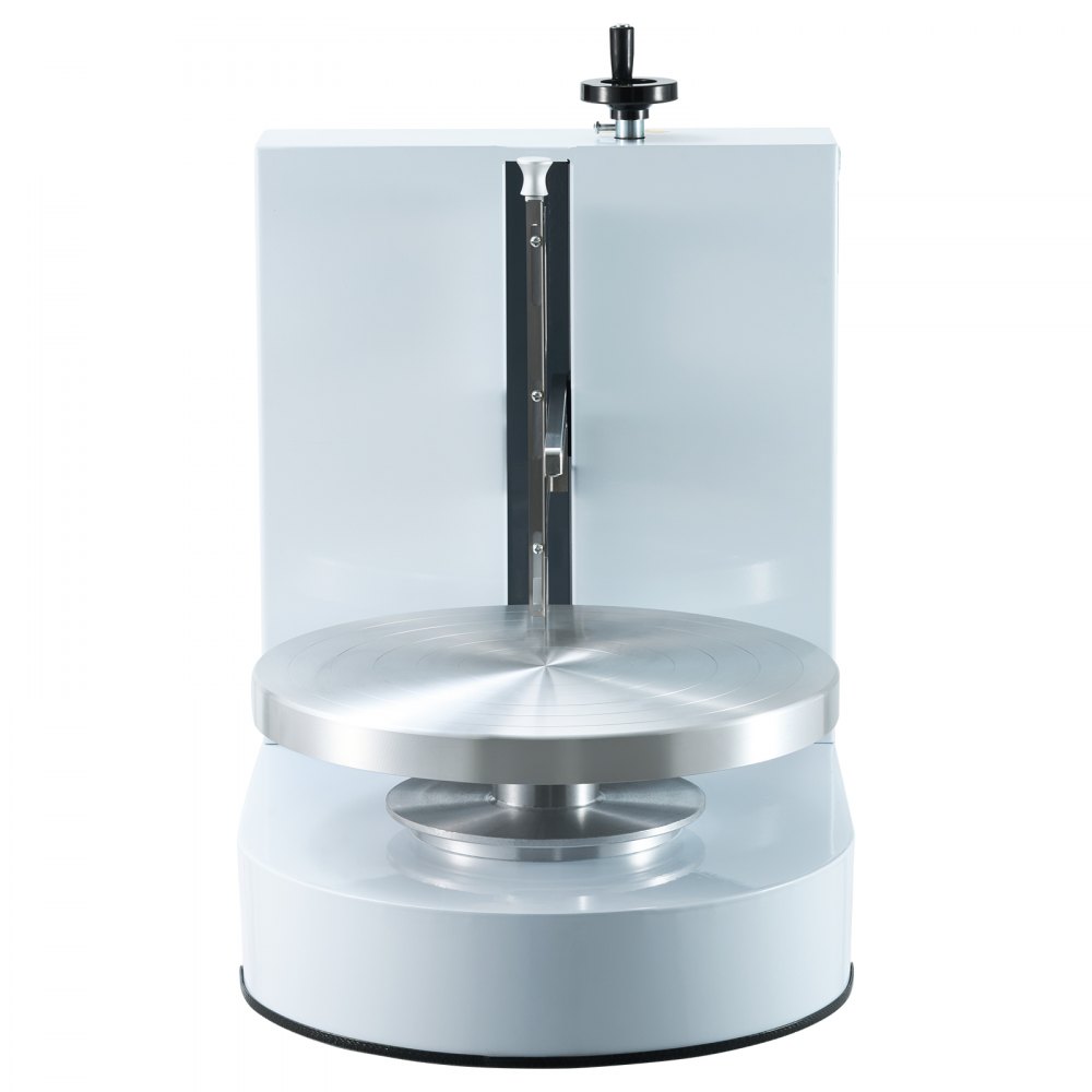 VEVOR Cake Decorating Machine, Cake Cream Spreading Coating Smearing Machine, Low Noise Cake Frosting Machine, Turntable with Adjustable Scraper, for 4" to 12" Cake, 25-320RPM Rotating Speed, White