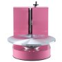 Máquina para decorar pasteles VEVOR, para untar crema y recubrir pasteles, silenciosa para glaseado, con plato giratorio y raspador ajustable, para pasteles de 10 a 40 cm, velocidad de rotación de 25 a 320 RPM, color rosa