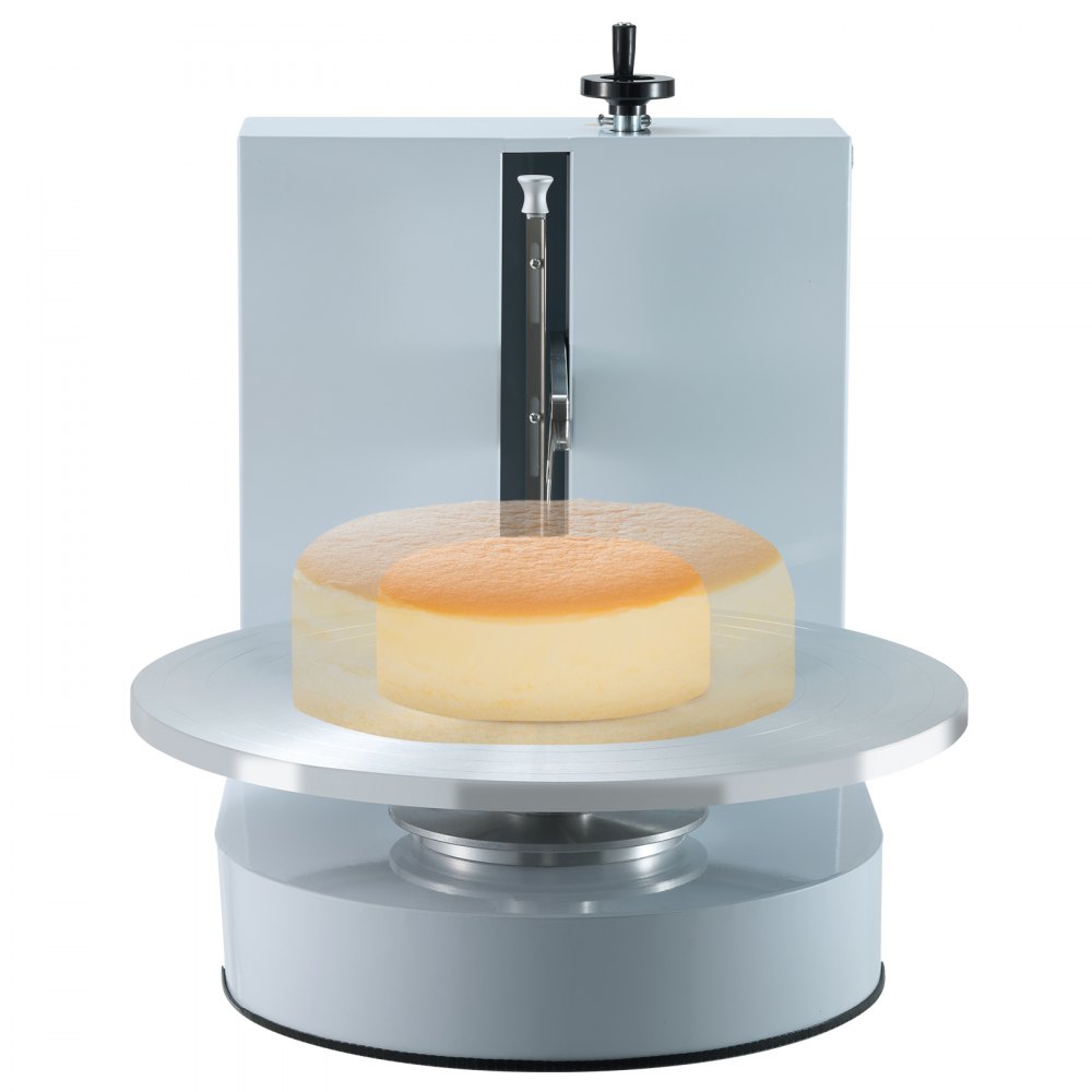 VEVOR Cake Decorating Machine, Cake Cream Spreading Coating Smearing Machine, Low Noise Cake Frosting Machine, Turntable with Adjustable Scraper, for 4" to 16" Cake, 25-320RPM Rotating Speed, White